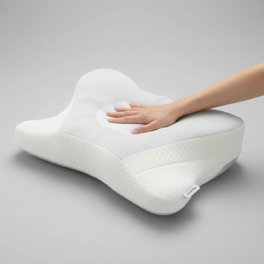 LuxRelief™ ComfortPillow — Ergonomic Neck Relief Cushion