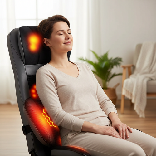 LuxRelief™ PosturePro Sway — 4D Full-Body Massage Seat