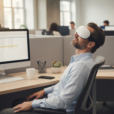 LuxRelief™ VisionLite — Compact Eye Massager