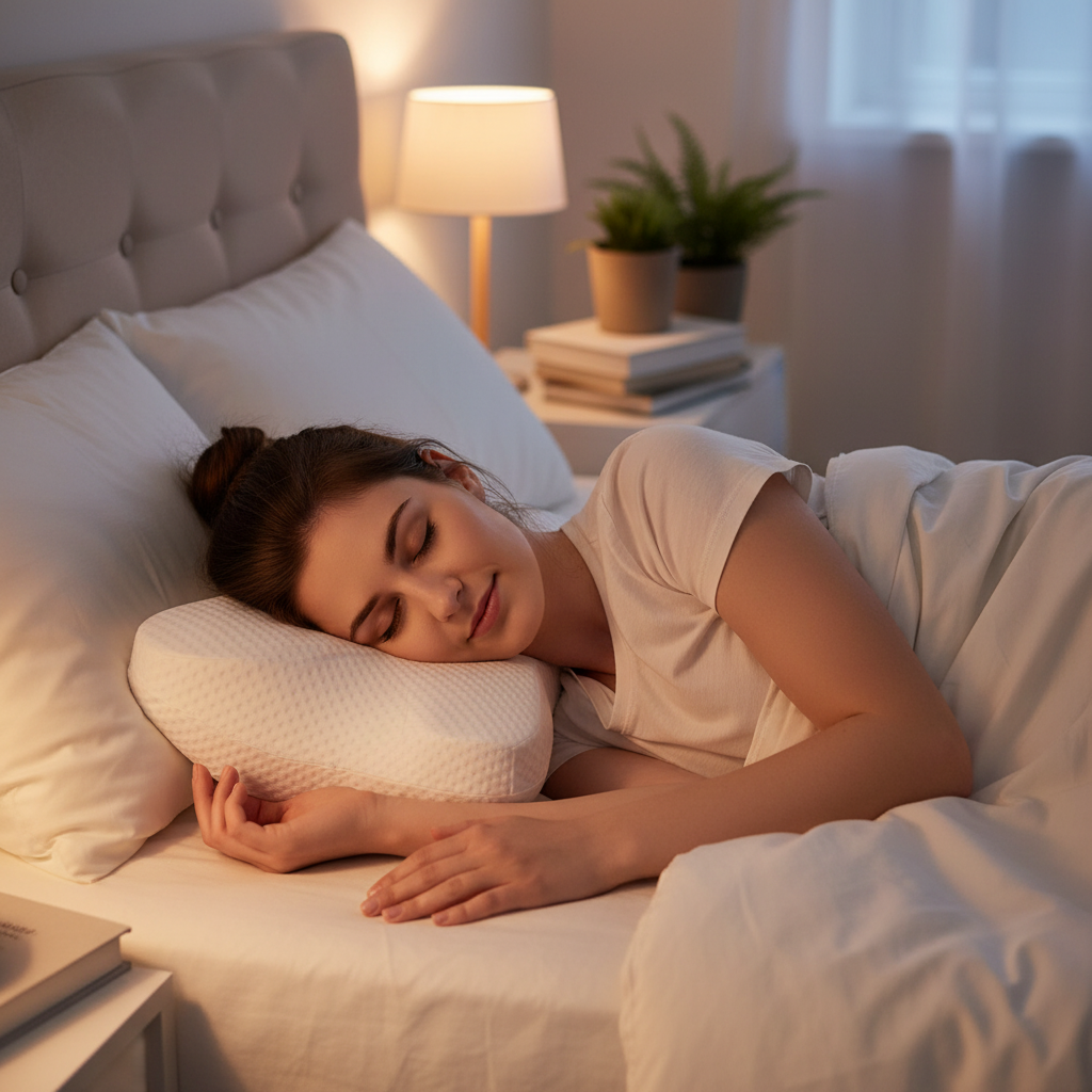 LuxRelief™ ComfortPillow — Ergonomic Neck Relief Cushion